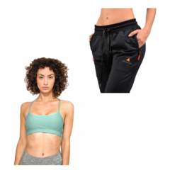 Conjunto! Top Deportivo Mujer Salpa ac+ Pantalon Lycra Mujer ng