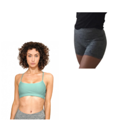 Conjunto! Top Mujer Acal + Calza Corta Mujer Lycra gs