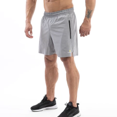 Short Cargo Hombre Bolsillos Laterales +short Microfibra Gris - tienda online