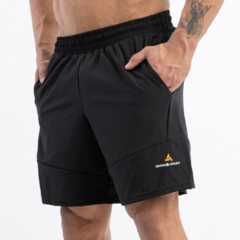 Imagen de Bermuda Microfibra Hombre Cierre Largo Negro+ Short Lycra NG
