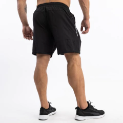 Bermuda Microfibra Hombre Cierre Largo Negro+ Short Lycra gs - comprar online