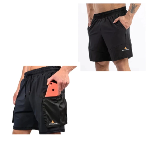 Short Cargo Hombre Bolsillos Laterales+ Bermuda Cl Microfibra