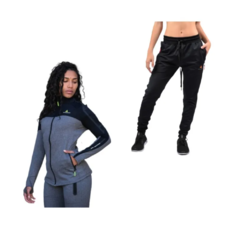 Conjunto! Campera Combinada Mujer+ Pantalon Lycra Puño