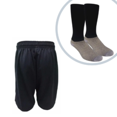 Short De Futbol Deportivo Niño + Medias Negras Futbol