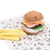 Imagen de HAMBURGUESA CON PAPAS - comidita de tela