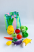 FRUTAS Y VERDURAS en bolsa - comidita de tela