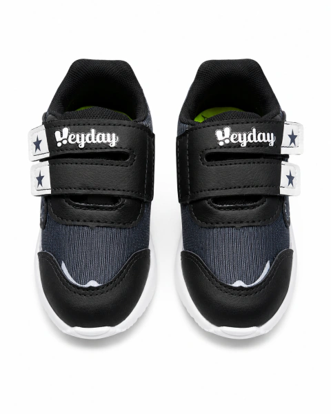 Zapatilla con luz led black