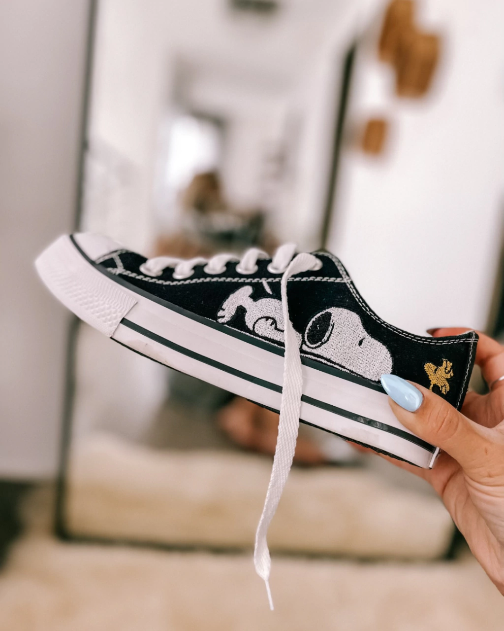 Zapatillas Snoopy - Edición Bordada Black