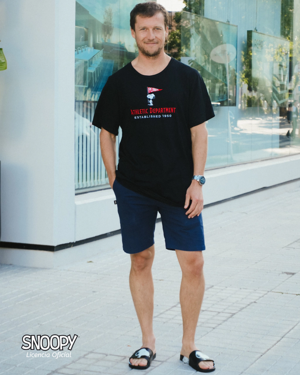 Remera Athletic Snoopy