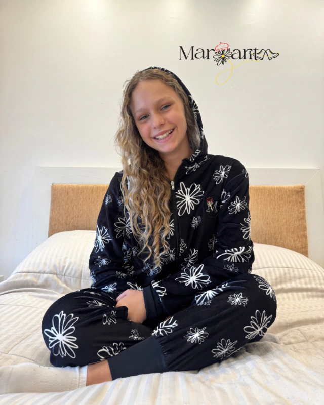 Pijama entero negro - Margarita