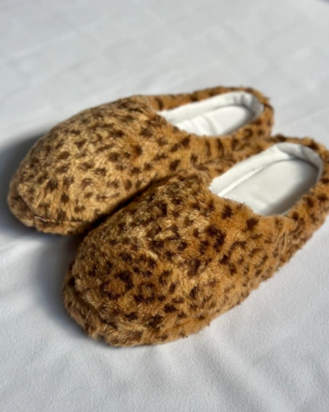 Pantuflas animal print