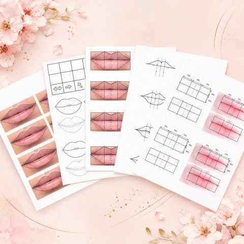 Folha Sulfite para Treino | Micropigmentação Labial
