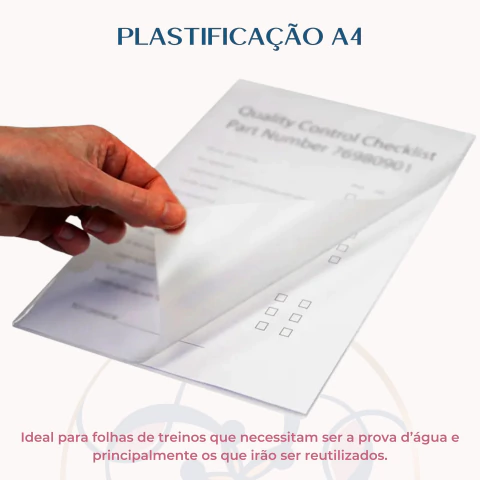 Plastificação A4