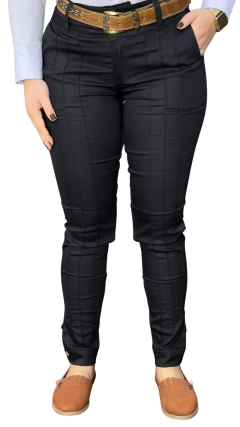 Bombacha Feminina Castelhana Power com Elastano - Preta - Rincão Gaúcho RS