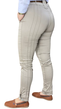 Bombacha Feminina Castelhana Power com Elastano - Bege Tradicional - Rincão Gaúcho RS