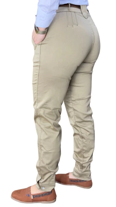 Bombacha Feminina Campeira Power com Elastano -Bege Escuro - Rincão Gaúcho RS