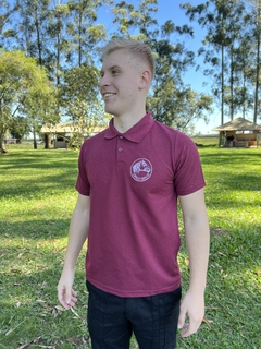 Polo Masculina Tradicional - Bordo - comprar online