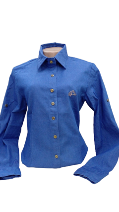 camisa jeans feminina na internet