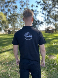 Polo Masculina Tradicional - Preto na internet