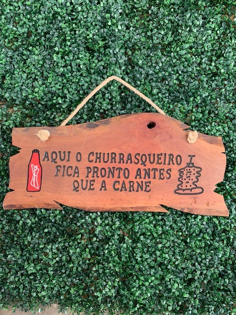 Placa Churrasqueiro
