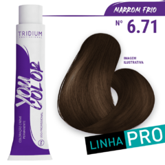 You Color - 6.71 Louro Escuro Marrom Acinzentado (Marrom Frio)