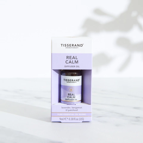 Óleo para Difusor Real Calm Tisserand 9ml (Óleo para Vaporização com Patchouli, Bergamota e Lavanda)