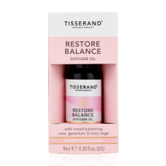 Restore Balance Óleo Para Difusor Tisserand 9ml (Rosa, Gerânio e Sálvia)