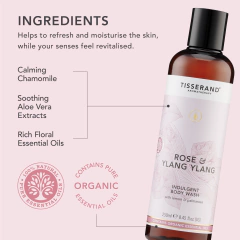 Imagem do Sabonete em Gel de Banho Corporal Rosa e Ylang Ylang Indulgente 250ml (Rose & Ylang Indulgent Body Wash)Tisserand