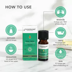 Óleo Essencial Tea Tree Organic Tisserand 9ml (Melaleuca Alternifolia) - loja online