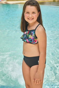 Imagen de Dos Piezas niñas con volado Natación Quickly ® Resistente Al Cloro ®