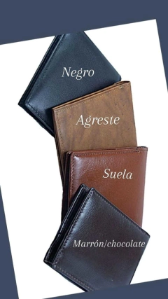 Billetera EURO/REAL/PESOS, grande. Doble volante y visor / Art 3112 - tienda online