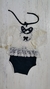 Body Alicia Plush NEGRO- 12 m (Incluye Vinchita)