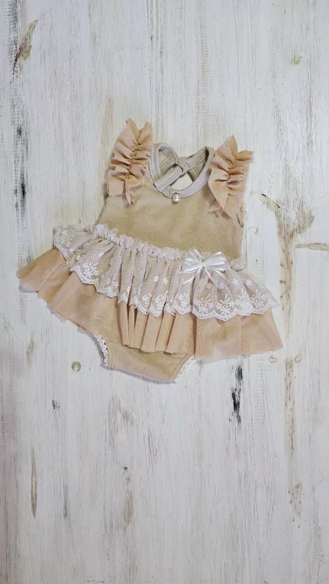 Body Julia Camel Sin MANGAS