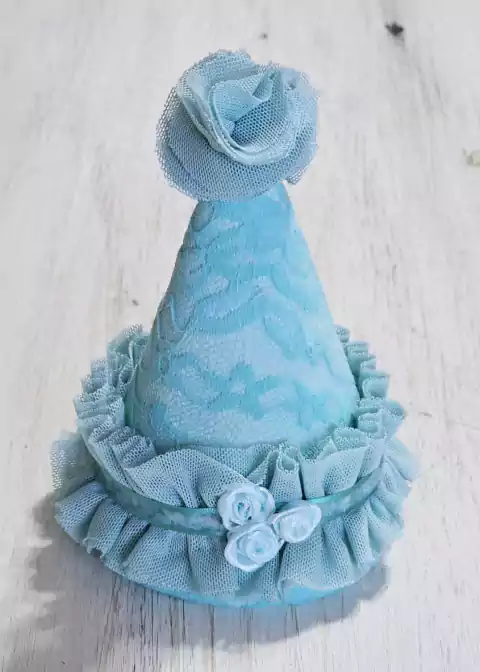 Bonete Cumple Pre Anito verde agua