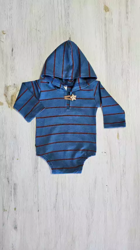 Body Capucha Azul