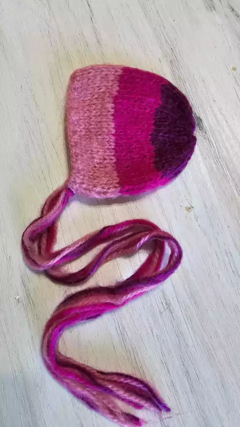 Capotita Nb 0 rosa combinada Moair