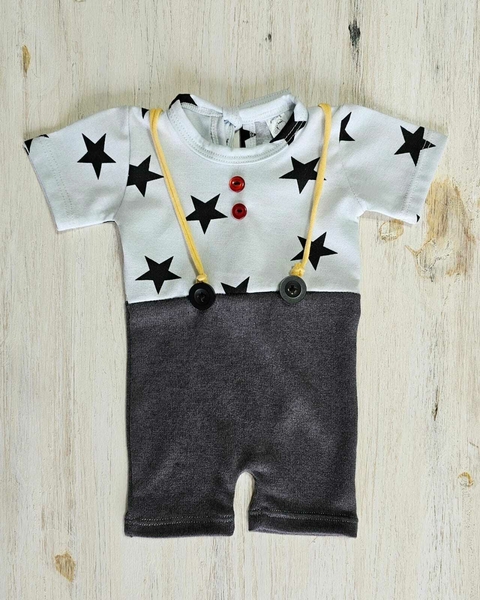Enterito Corto Estrellas Gris