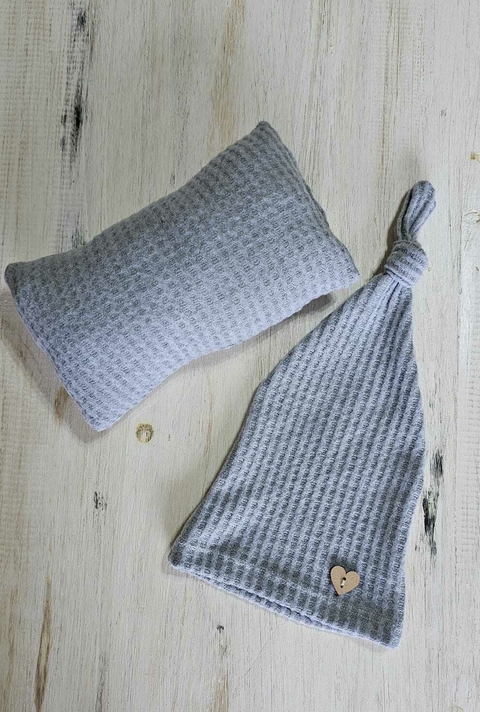 Set Nb -0 Almoh- dormi Gris lanilla waffle