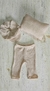 Set Nb O Boina Lanilla Waffle Beige