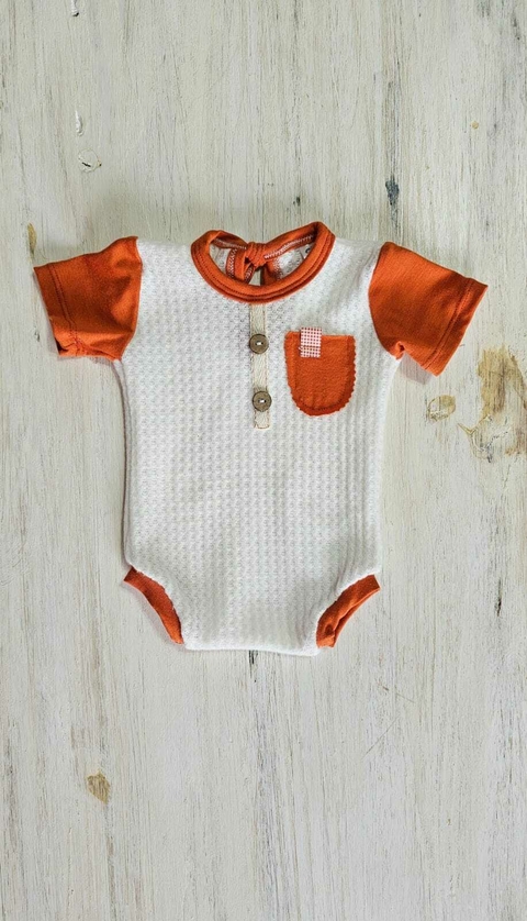 Body Laniilla Waffle combinados Naranja