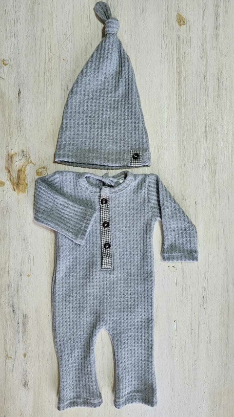 Set Mono Nb 0 Lanilla Waffle gris