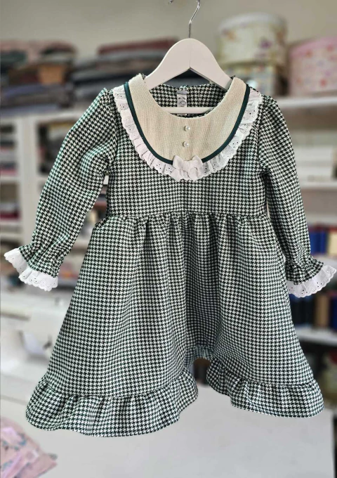 Vestido escoses Verde