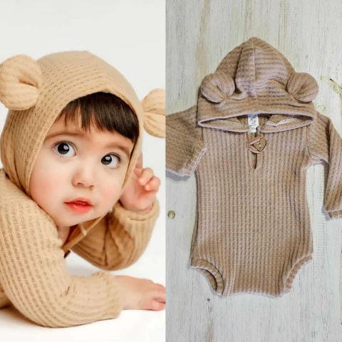 Body Laniila Waffle Oso Camel - comprar online