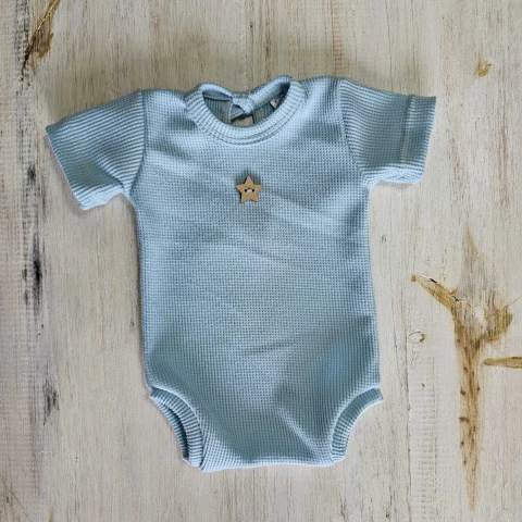 Body Basic waffle celeste