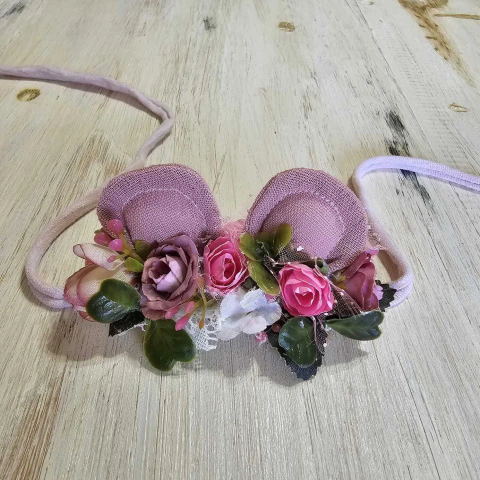 Tocadito Orejas Oso Rosa viejo