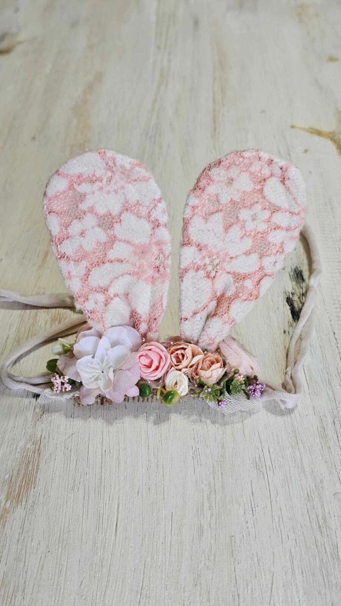 Tocadito Orejas Conejo Rosa