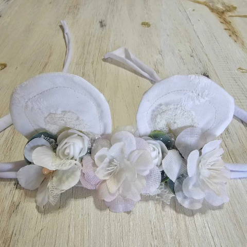 Tocadito Orejas Oso Blanco -Natural