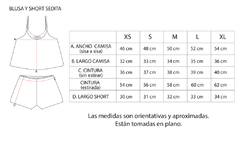 Imagen de SEGUNDA SELECCIÓN - Conjunto short y blusa sedita SE3 - crema