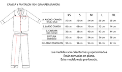 Camisa manga larga y pantalón R04-Granada - Bastille