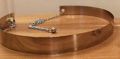 Cinturón metálico plateado o dorado - comprar online
